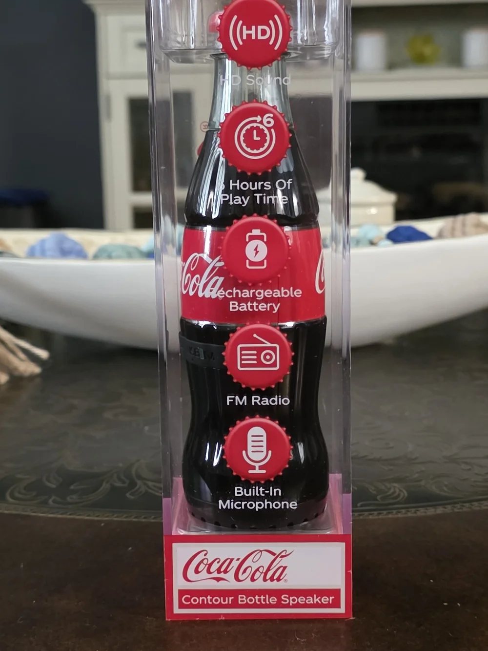 Coca Cola Black and Red Bottle Bluetooth Speaker